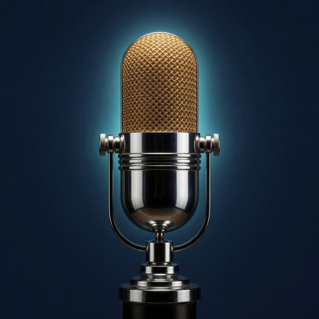 Vintage studio microphone
