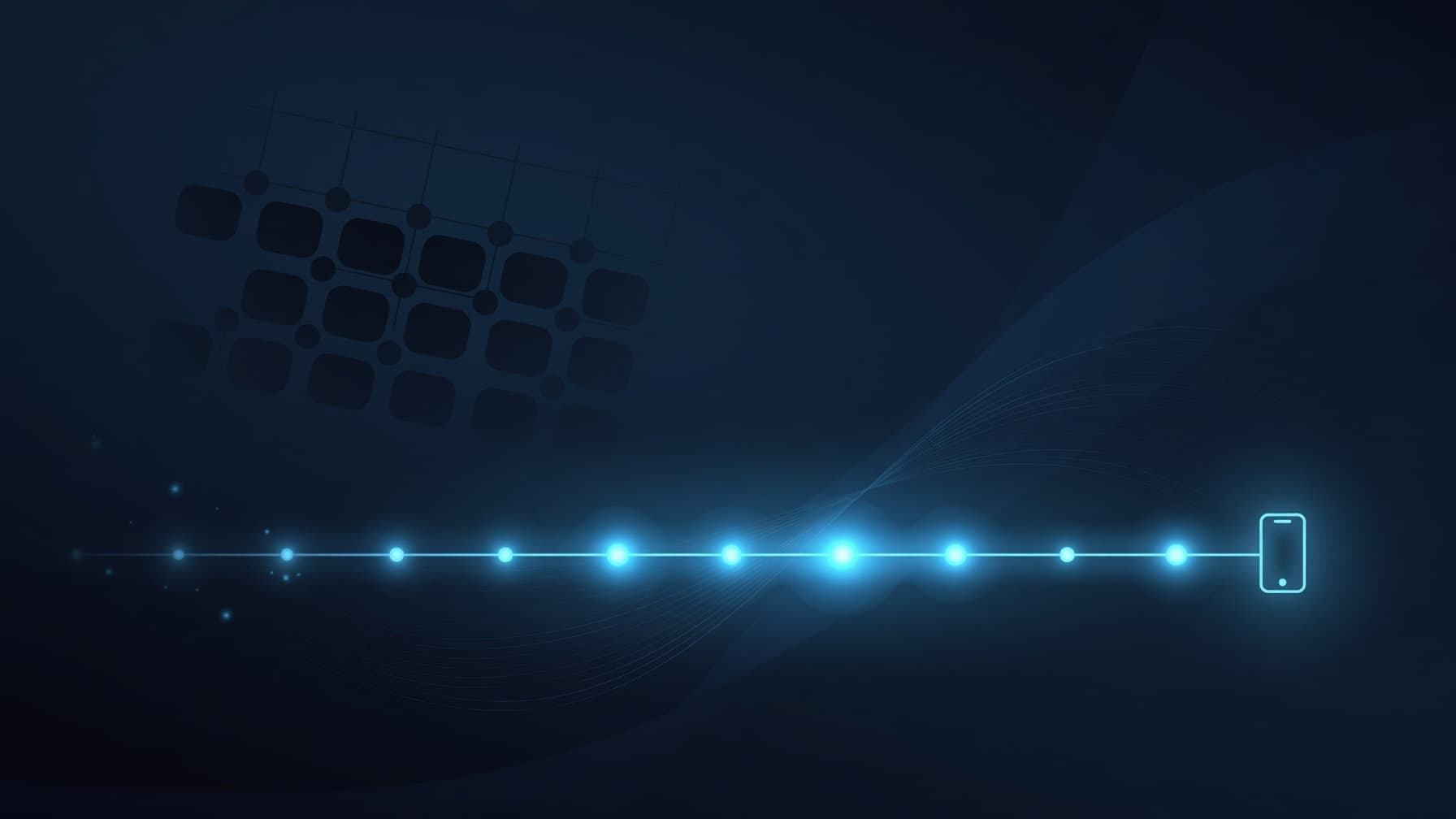Timeline showing the steps to set up an AI receptionist